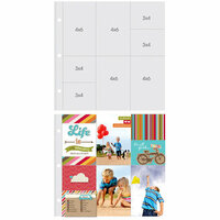 Simple Stories - SNAP Studio Collection - 12 x 12 Page Protectors - Four 6 x 4 Four 3 x 4 Inch Photo Sleeves - 10 Pack