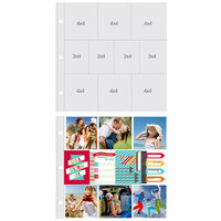 Simple Stories - SNAP Studio Collection - 12 x 12 Page Protectors - Six 4 x 4 Four 3 x 4 Inch Photo Sleeves - 10 Pack