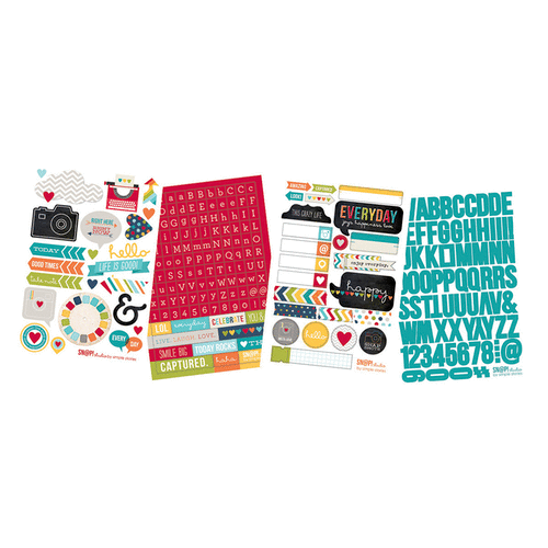Simple Stories - SNAP Collection - Cardstock Stickers - Everyday