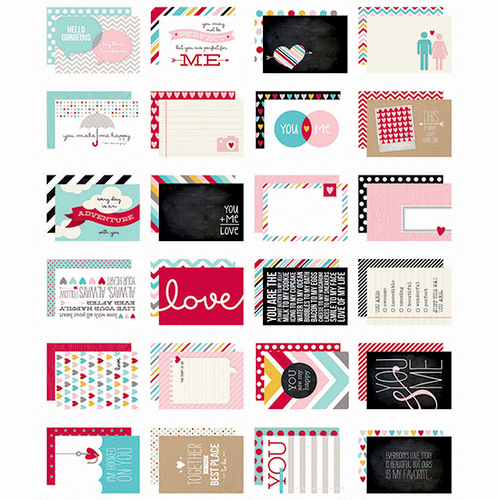 Simple Stories - SNAP Collection - 4 x 6 Cards - Love