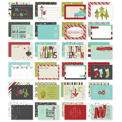 Simple Stories - SNAP Collection - Christmas - 4 x 6 Cards - 'Tis the Season