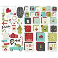 Simple Stories - SNAP Collection - Christmas - Insta Squares and Pieces - 'Tis the Season