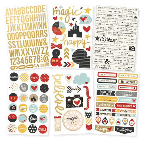 Simple Stories - Say Cheese II Collection - Cardstock Stickers with Foil Accents