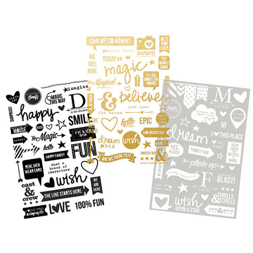 Simple Stories - Say Cheese II Collection - Clear Photo Stickers with Foil Accents
