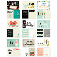 Simple Stories - I AM Collection - 3 x 4 and 4 x 6 Cards with Foil Accents