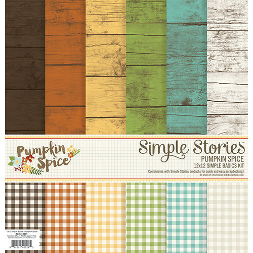 Simple Stories - Pumpkin Spice Collection - 12 x 12 Simple Basics Kit