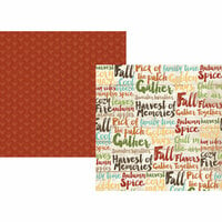 Simple Stories - Pumpkin Spice Collection - 12 x 12 Double Sided Paper - Harvest Memories