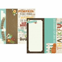 Simple Stories - Pumpkin Spice Collection - 12 x 12 Double Sided Paper - 2 x 12, 4 x 12 and 6 x 12 Elements