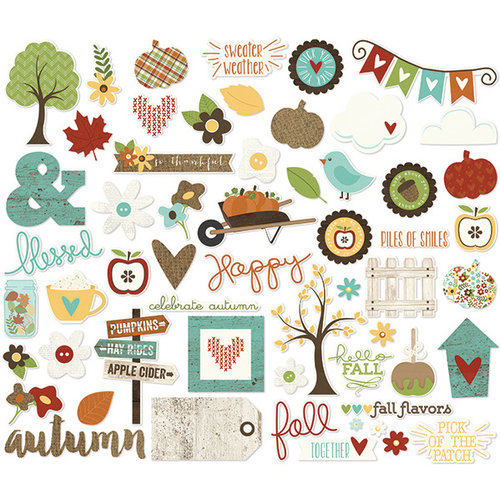 Simple Stories - Pumpkin Spice Collection - Bits and Pieces
