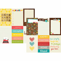 Simple Stories - We Are Family Collection - 12 x 12 Double Sided Paper - 4 x 6 Vertical Journaling Card Elements