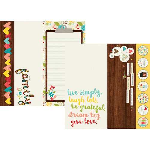Simple Stories - We Are Family Collection - 12 x 12 Double Sided Paper - 2 x 12, 4 x 12 and 6 x 12 Elements