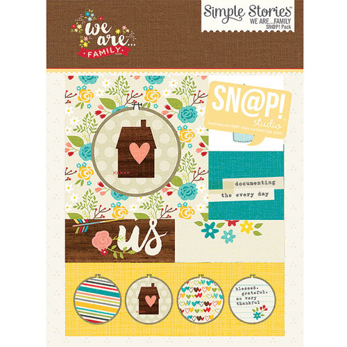 Simple Stories - SNAP Collection - 3 x 4 and 4 x 6 Cards - We Are Family