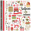 Simple Stories - Claus and Co Collection - Christmas - 12 x 12 Cardstock Stickers - Fundamentals