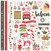 Simple Stories - Claus and Co Collection - Christmas - 12 x 12 Cardstock Stickers - Fundamentals