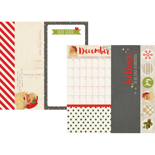 Simple Stories - Claus and Co Collection - Christmas - 12 x 12 Double Sided Paper - 2 x 12, 4 x 12 and 6 x 12 Elements