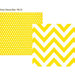 Simple Stories - DIY Collection - 12 x 12 Double Sided Paper - Yellow Chevron