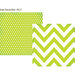 Simple Stories - DIY Collection - 12 x 12 Double Sided Paper - Green Chevron