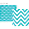 Simple Stories - DIY Collection - 12 x 12 Double Sided Paper - Teal Chevron