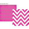 Simple Stories - DIY Collection - 12 x 12 Double Sided Paper - Pink Chevron