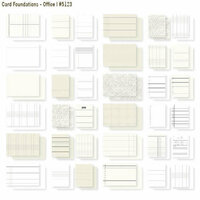 Simple Stories - DIY Collection - Card Foundations - 3 x 4 and 4 x 6 Cards - Office