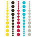Simple Stories - DIY Collection - Enamel Dots - Teal, Red and Yellow
