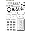 Simple Stories - DIY Collection - Clear Acrylic Stamps - Date