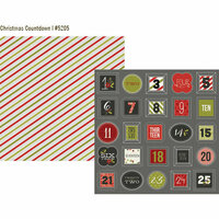Simple Stories - DIY Christmas Collection - 12 x 12 Double Sided Paper - Christmas Countdown