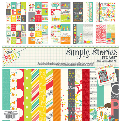 Simple Stories - Let's Party Collection - 12 x 12 Collection Kit