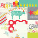 Simple Stories - Let's Party Collection - 12 x 12 Double Sided Paper - 4 x 6 Horizontal Journaling Card Elements