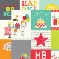 Simple Stories - Let's Party Collection - 12 x 12 Double Sided Paper - 4 x 4 and 4 x 6 Vertical Journaling Card Elements