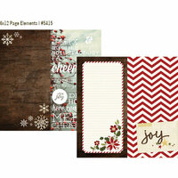 Simple Stories - Cozy Christmas Collection - 12 x 12 Double Sided Paper - Page Elements
