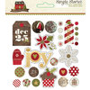 Simple Stories - Cozy Christmas Collection - Decorative Brads