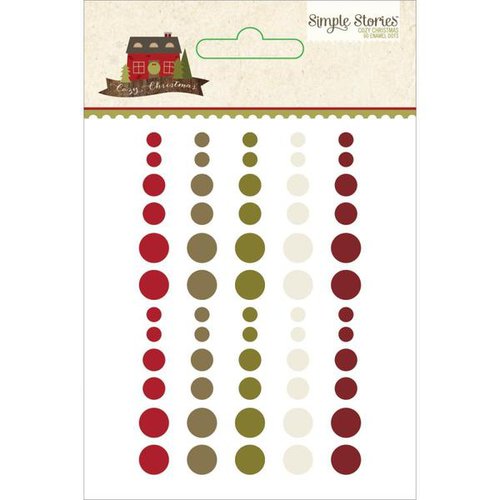 Simple Stories - Cozy Christmas Collection - Enamel Dots