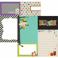 Simple Stories - Frankie and Friends Collection - Halloween - 4 x 6 and 6 x 8 Journaling Card Elements