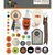 Simple Stories - Frankie and Friends Collection - Halloween - Decorative Brads