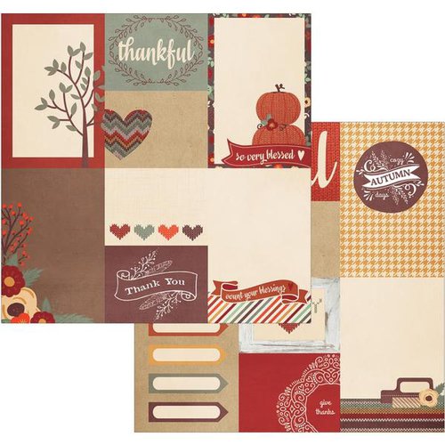 Simple Stories - Sweater Weather Collection - 12 x 12 Double Sided Paper - 3 x 4 and 4 x 6 Journaling Card Elements
