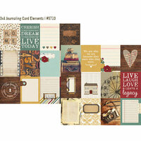 Simple Stories - Legacy Collection - 12 x 12 Double Sided Paper - 3 x 4 Journaling Card Elements