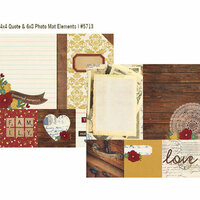 Simple Stories - Legacy Collection - 12 x 12 Double Sided Paper - Quote and Photo Mat Elements