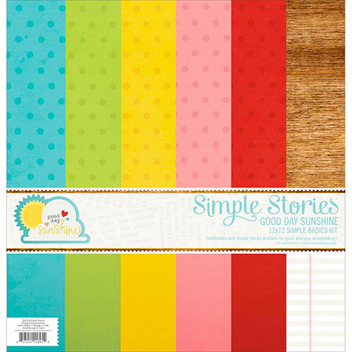 Simple Stories - Good Day Sunshine Collection - 12 x 12 Simple Basics Kit