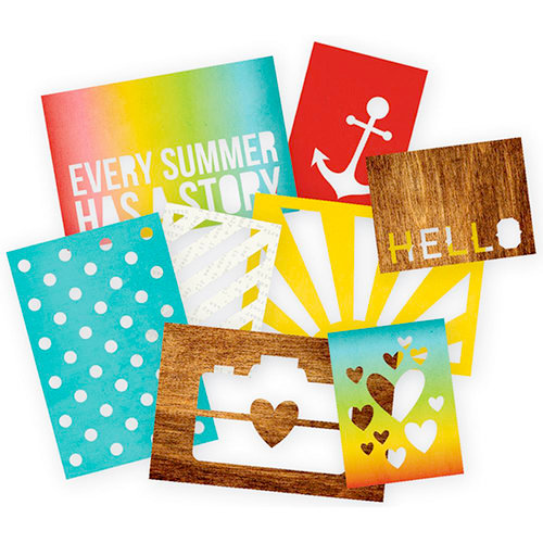 Simple Stories - SNAP Collection - 3 x 4 and 4 x 6 Die Cut Cards - Good Day Sunshine
