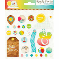 Simple Stories - Good Day Sunshine Collection - Decorative Brads