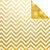 Simple Stories - The Story of Us Collection - 12 x 12 Double Sided Paper - Gold Chevron