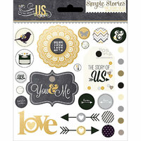 Simple Stories - The Story of Us Collection - Decorative Brads