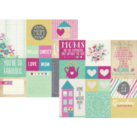 Simple Stories - Hey Mom Collection - Simple Sets - 12 x 12 Double Sided Paper - Journaling Card Elements - Two