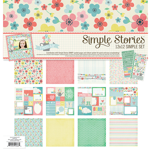Simple Stories - Fresh Air Collection - Simple Sets - 12 x 12 Collection Kit