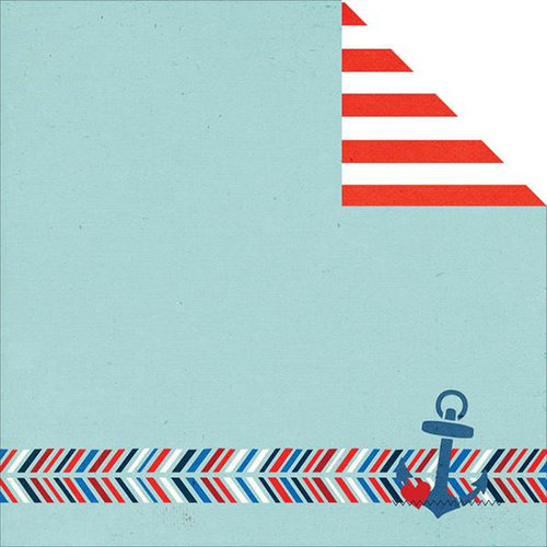 Simple Stories - Sea to Shining Sea Collection - Simple Sets - 12 x 12 Double Sided Paper - Ahoy