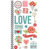 Simple Stories - Hugs and Kisses Collection - Cardstock Stickers - Fundamentals
