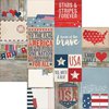 Simple Stories - Stars and Stripes Collection - 12 x 12 Double Sided Paper - Elements 2