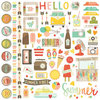 Simple Stories - Summer Vibes Collection - 12 x 12 Cardstock Stickers - Fundamentals