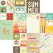 Simple Stories - Summer Vibes Collection - 12 x 12 Double Sided Paper - 2 x 2 and 4 x 6 Elements